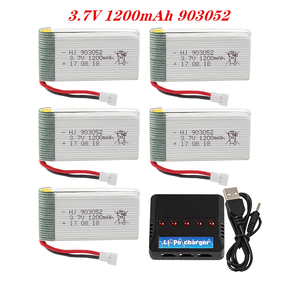 Rc Hobby Hub - ชุดชาร์จแบตเตอรี่ Lipo 903052 mAh 3.7V 1200mAh