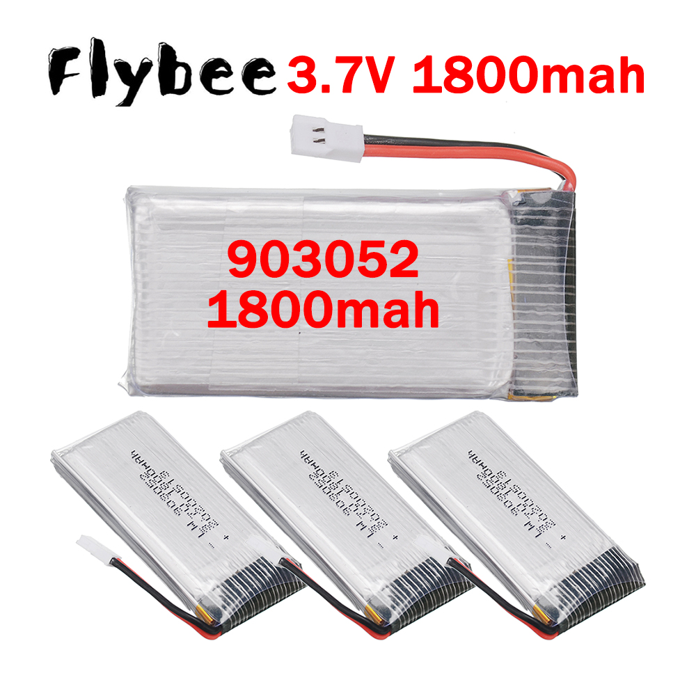 Rc Hobby Charger - 5IN1 เครื่องชาร์จ 903052 3.7V 1800mAh แบตเตอรี่ลิเธียมโพลิเมอร์สำหรับ