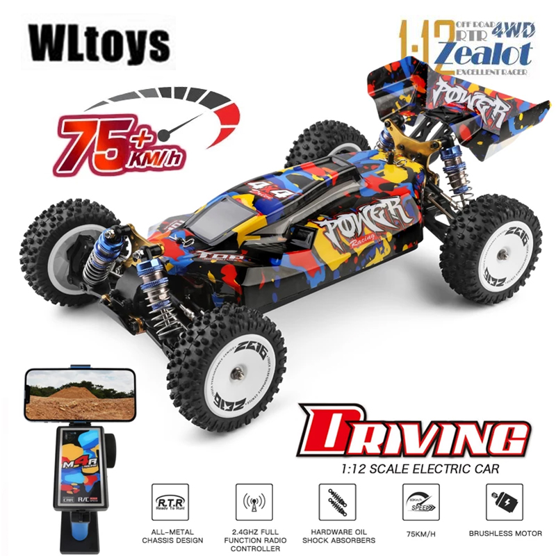 Rc Hobby World - Wltoys mobil RC แข่ง124007ความเร็วสูง75กม./ชม. RTR 2.4กรัม4WD
