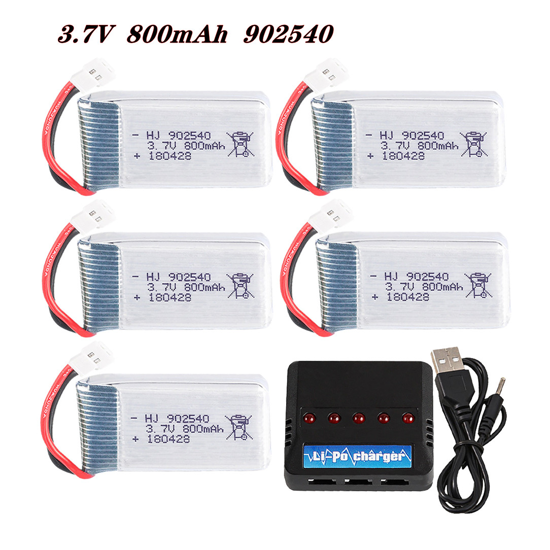 Rc Hobby Hub - 3.7V 800mAh 902540 25C แบตเตอรี่ Lipo