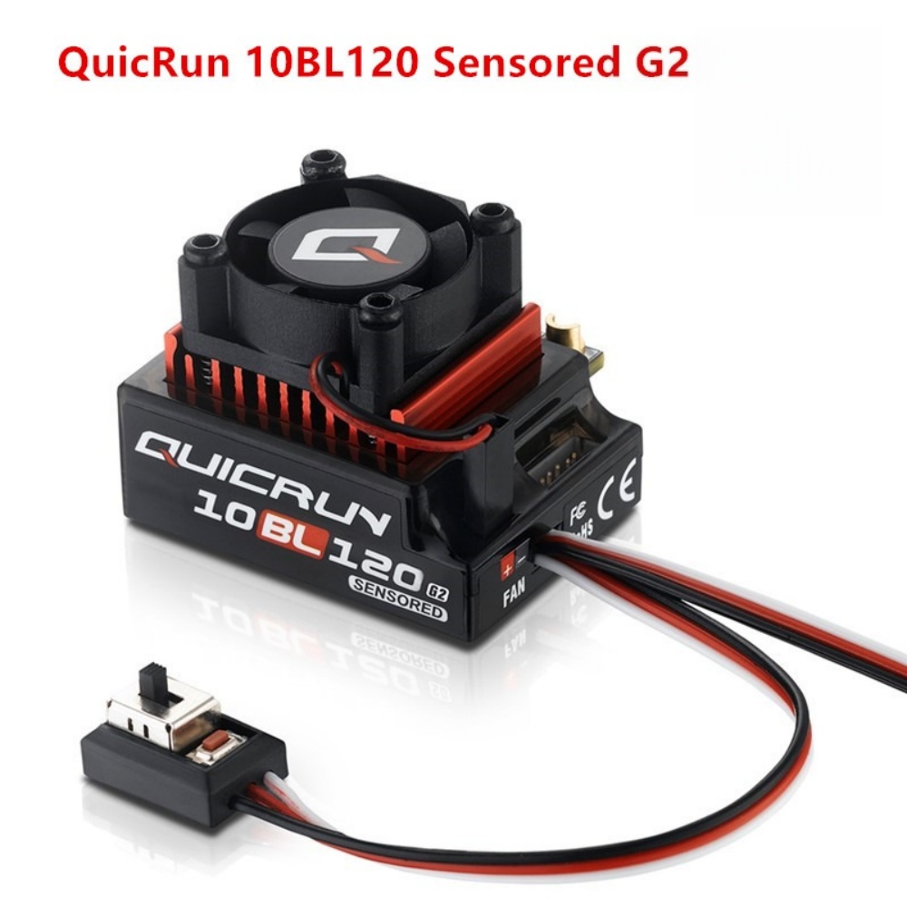 Rc Hobby Grade Car - FATJAY Hobbywing QUICRUN-10BL-120-G2 120A ESC เซนเซอร์