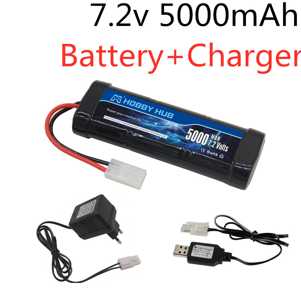 7.2V 5000mAh Ni-MH แบตเตอรี่ T - Rc Hobby Hub บทวิจารณ์และราคา
