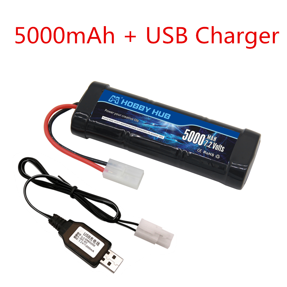 7.2V 5000mAh Ni-MH แบตเตอรี่ T - Rc Hobby Hub บทวิจารณ์และราคา