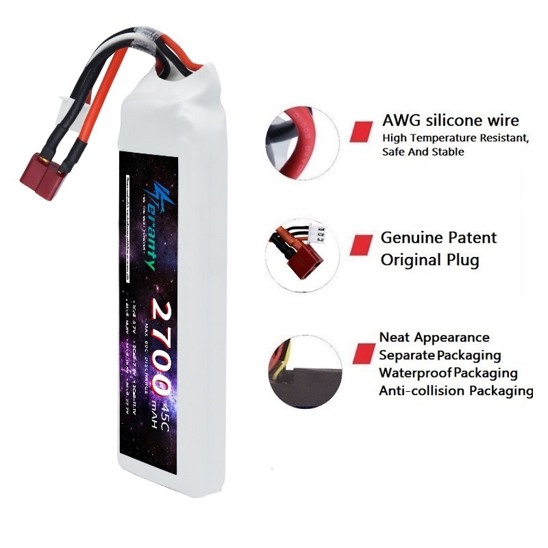 1/3ชิ้น2S 7.4V LiPo แบตเตอรี่2 - Rc Hobby Grade Car บทวิจารณ์และราคา
