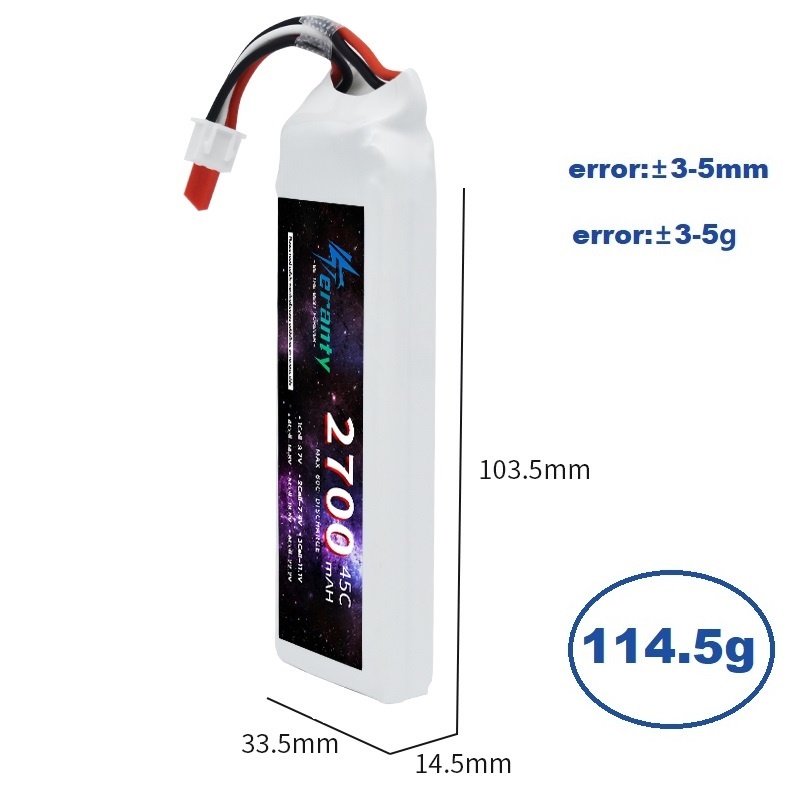 1/3ชิ้น2S 7.4V LiPo แบตเตอรี่2 - Rc Hobby Grade Car บทวิจารณ์และราคา