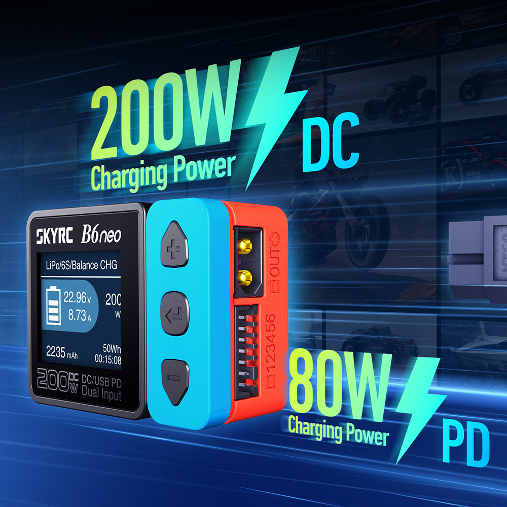 SKYRC B6neo Charger พร้อม XT60 - Rc Hobby Charger บทวิจารณ์และราคา
